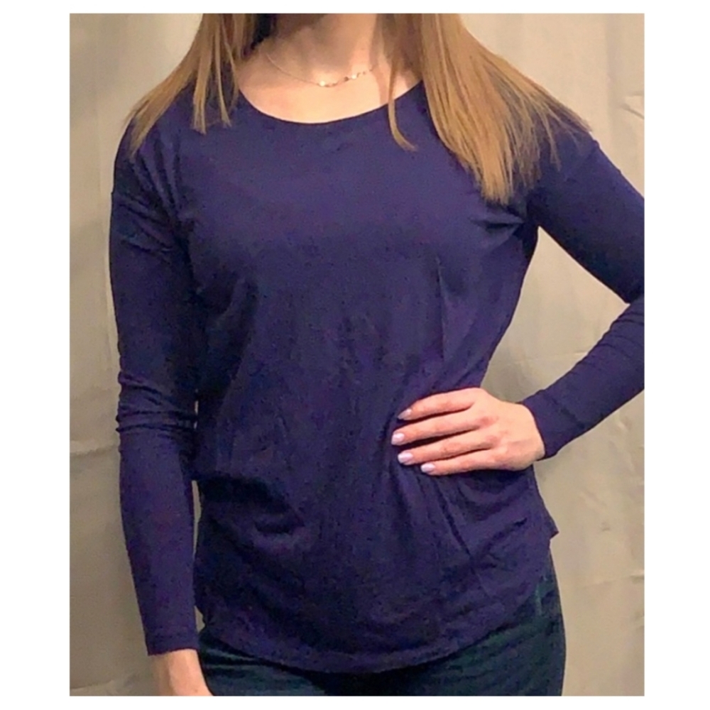PINK Victoria's Secret Purple Long Sleeve Shirt